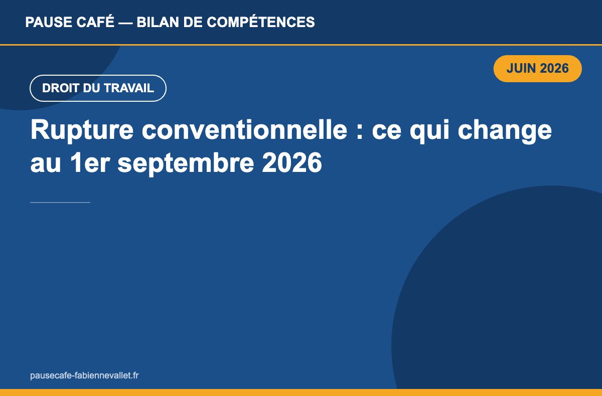 Rupture conventionnelle : ce qui change au 1er septembre 2026